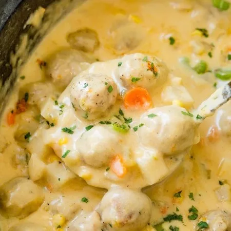Cheese soup with meatballs — recipe