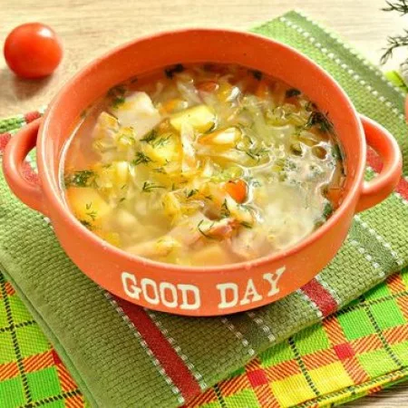 Chicken soup with cabbage — recipe
