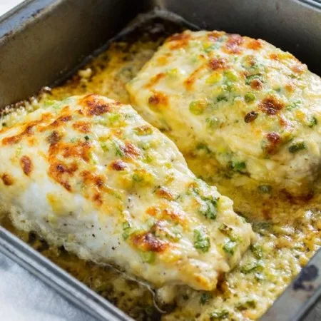 Pollock with creamy sauce — recipe